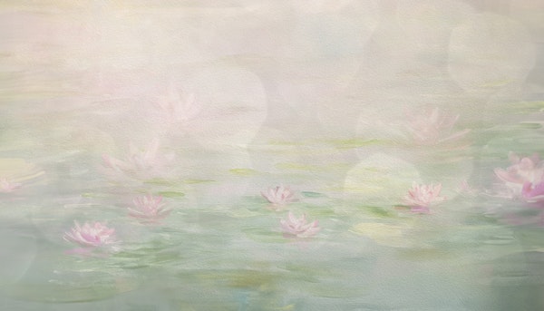 Lotus Dream Pastel Painting