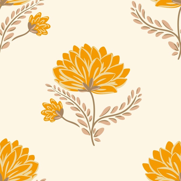 Rustic Orange Marigold blossom