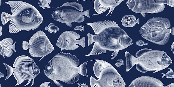 School of Uncanny Fish - Dark Blue