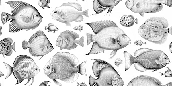 School of Uncanny Fish - Black & White