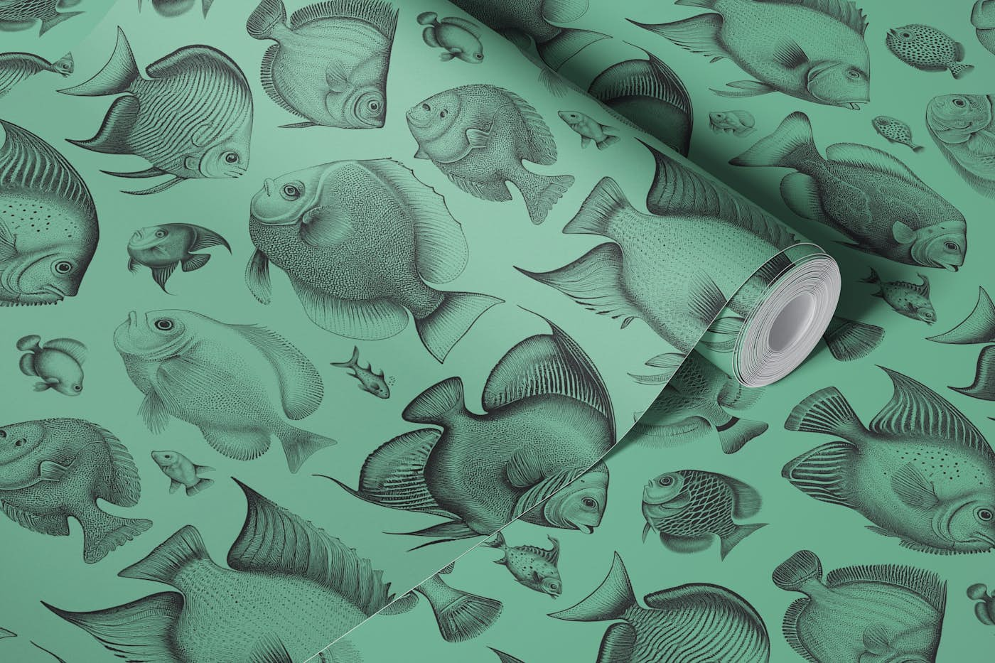 School of Uncanny Fish - Arsenic & Soot wallpaper roll