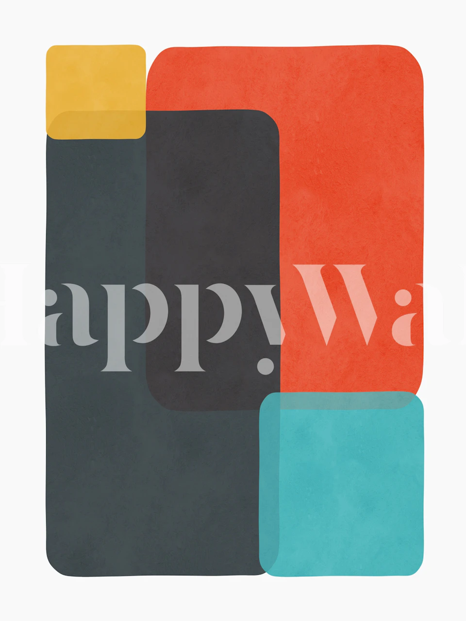 Expressive and colorful tapetdesign