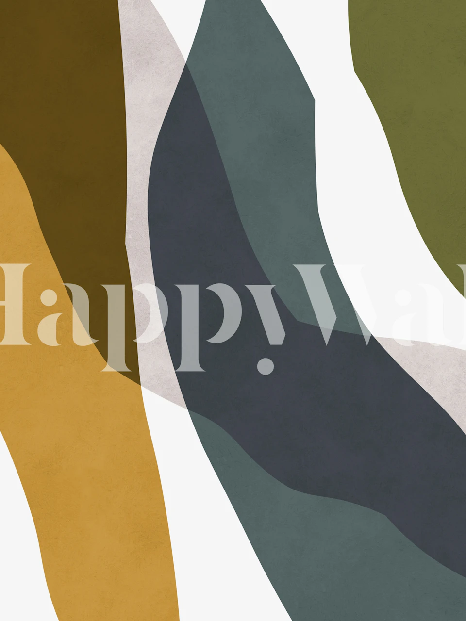 Expressive curved shapes tapeta w pokoju