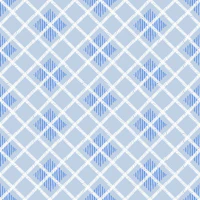 Nursery plaid baby blue papel pintado