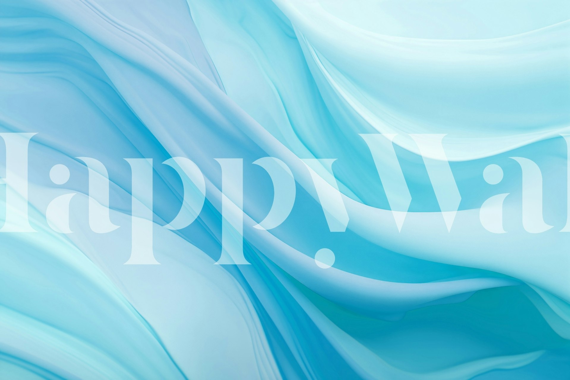 Abstract flowing blue waves wallpaper