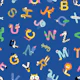 ABC's Animal Letters - Dark Blue