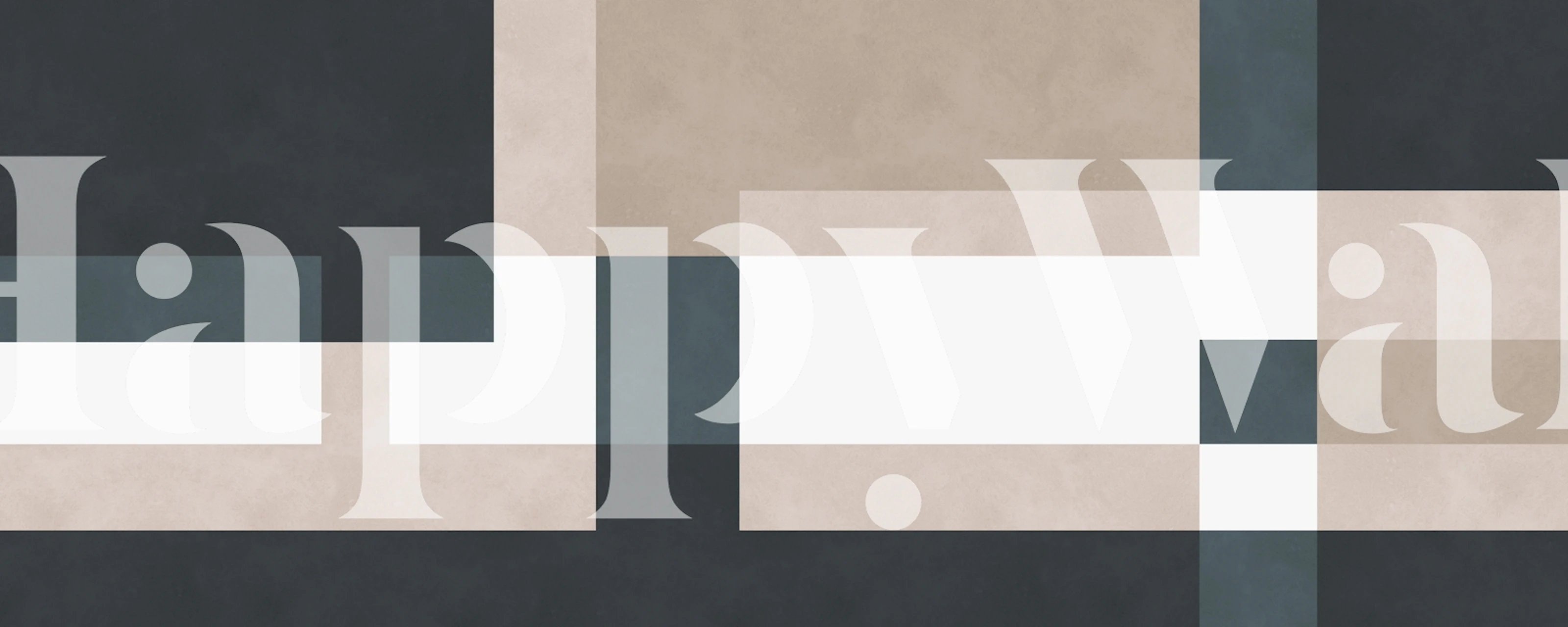 Geometric pattern wallpaper in gray, beige, and teal colors, modern style