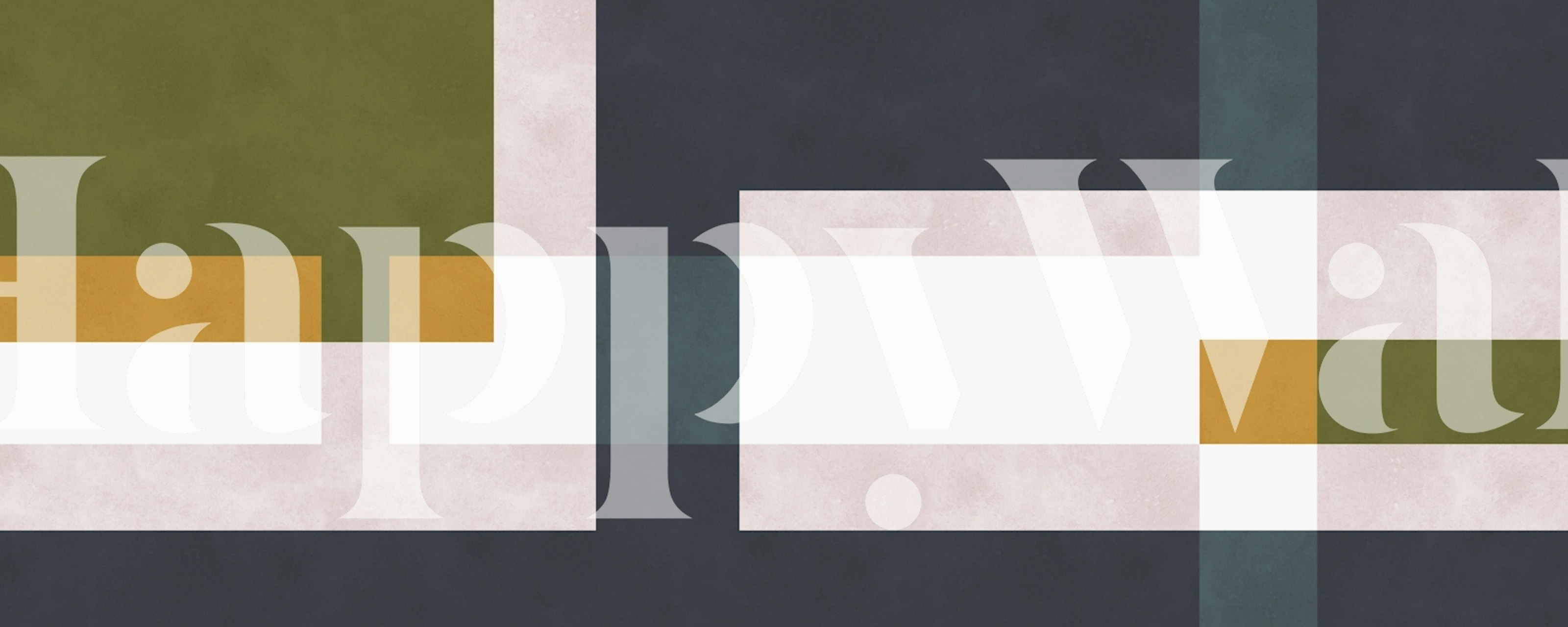 Papier peint aquarelle géométrique coloré dans une pièce