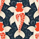 Koi fish pattern / 3181A
