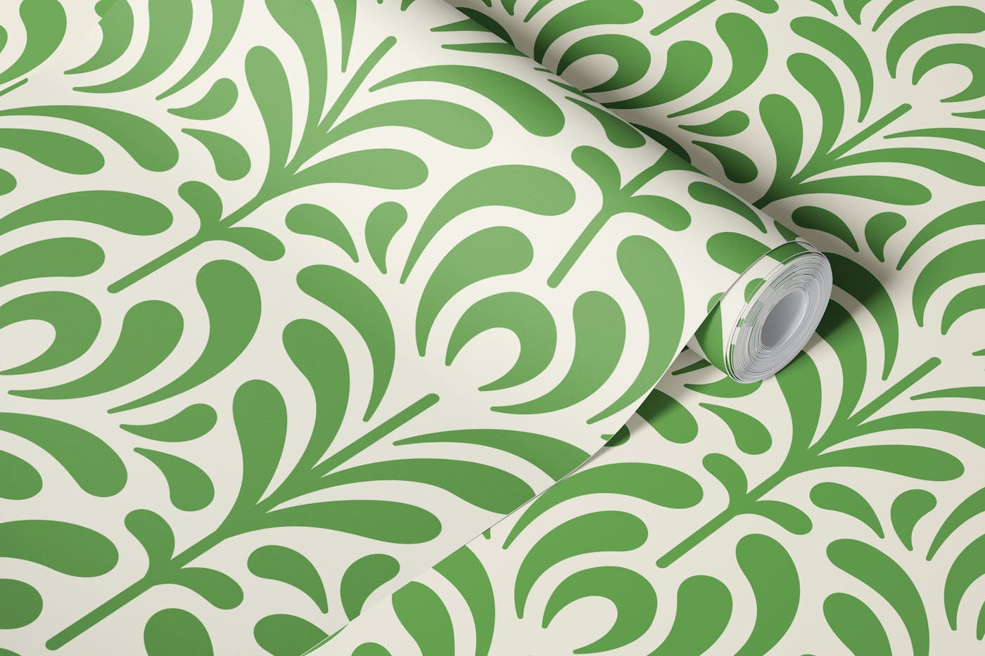 Abstract vintage plants pattern / 3142C wallpaper roll