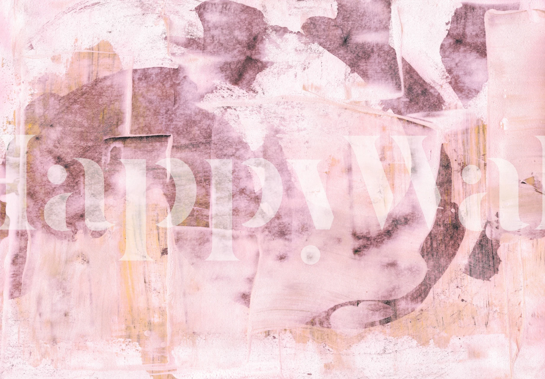 Pink and peachy Concrete tapetti huoneessa