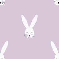 Happy Bunny lavender papiers peint