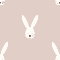 Happy Bunny soft pink papiers peint