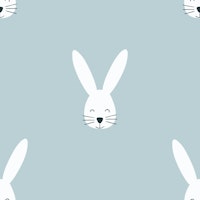 Happy Bunny blue papiers peint