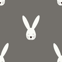 Happy Bunny charcoal papiers peint