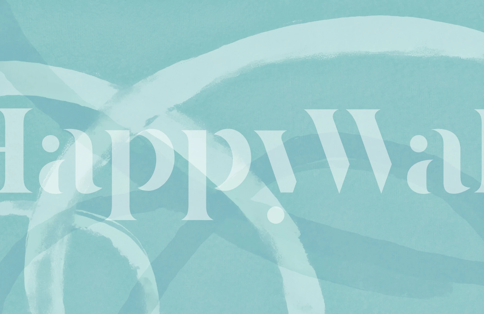 Tapeta Teal abstract Brush Strokes