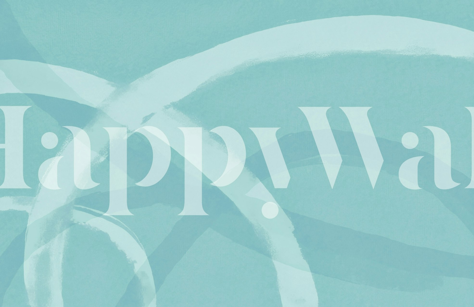 Teal abstrakt Brush Strokes tapet