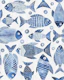 Underwater Blue Fish Parade Blue
