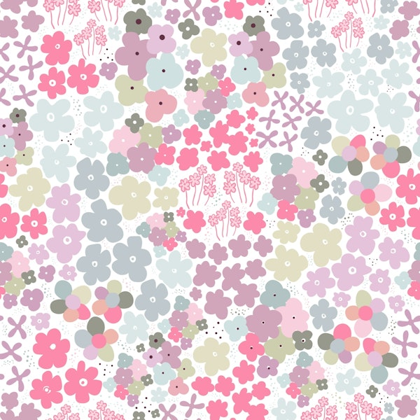 Colorful flowers pattern