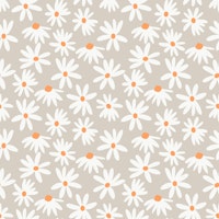 Retro Summer Daisies Pattern Small 3 papel pintado