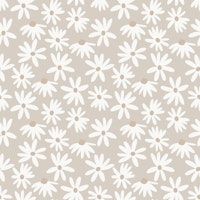 Retro Summer Daisies Pattern Small 3a papel pintado