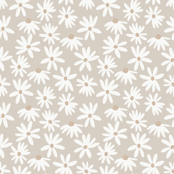 Retro Summer Daisies Pattern Small 3a