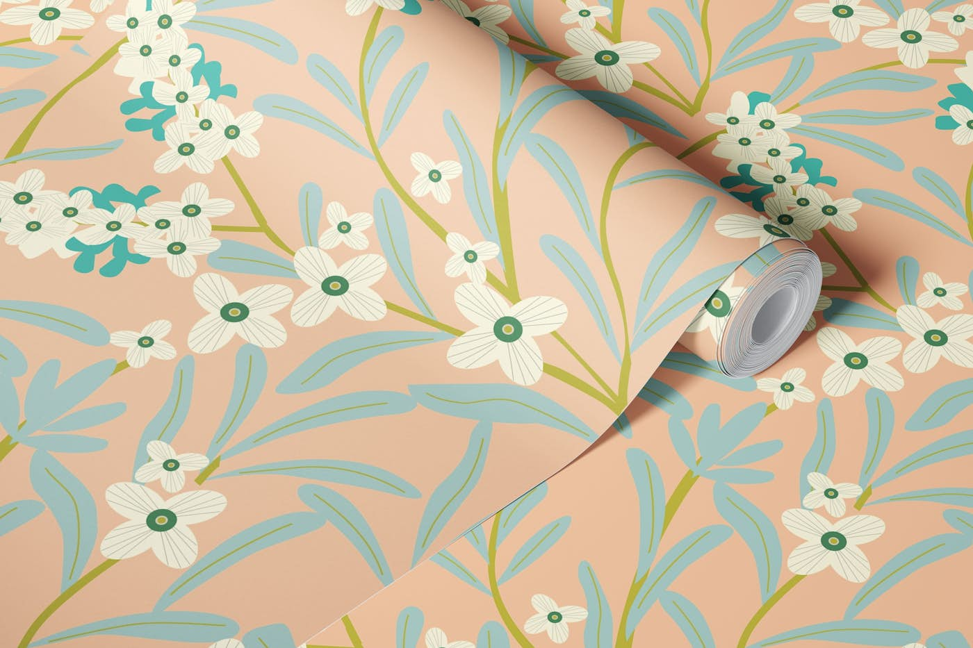 Summer Love Floral wallpaper roll