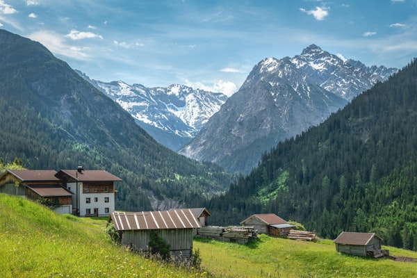 Austria Mountain at the Summer