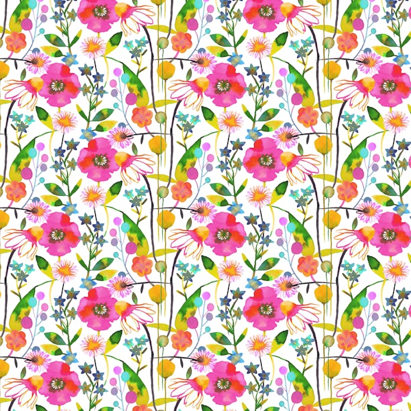 Spring Poppies and Daisies