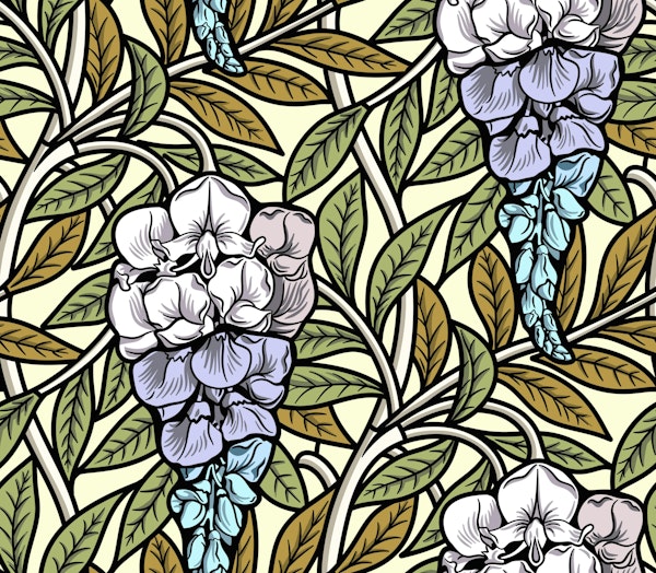 Retro Wisteria Glycine