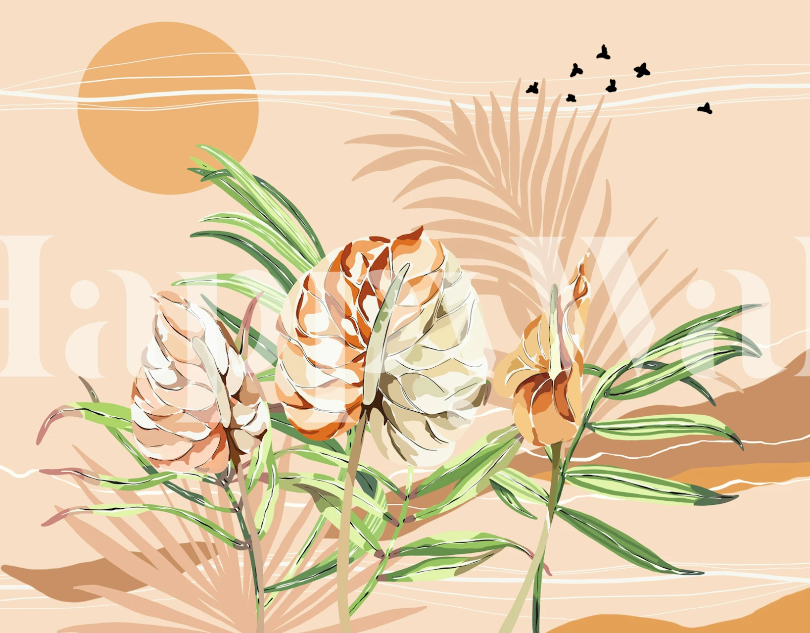 Summer Botany BDP wallpaper in a room