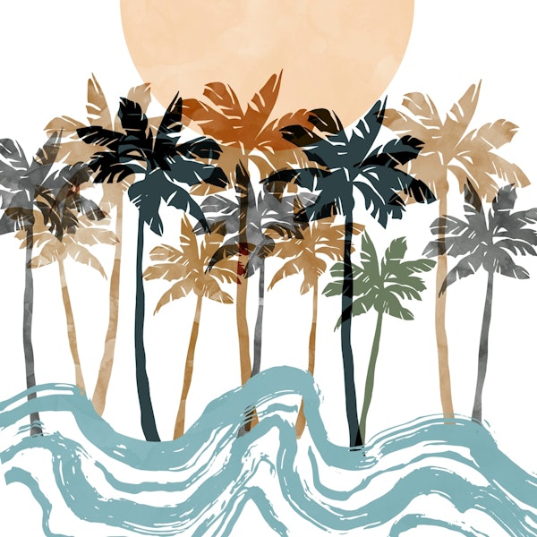 Summer palm trees DP