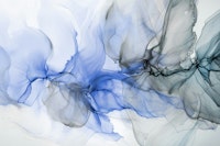 Slow Motion Floating Ink Blue And Grey ταπετσαρία