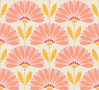 Peach and Yellow Daisies - Medium papel de parede