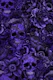 Skull Snake And Victorian Goth Flowers Purple