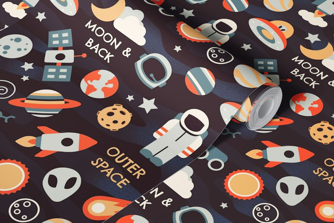 Outer Space Adventures wallpaper roll