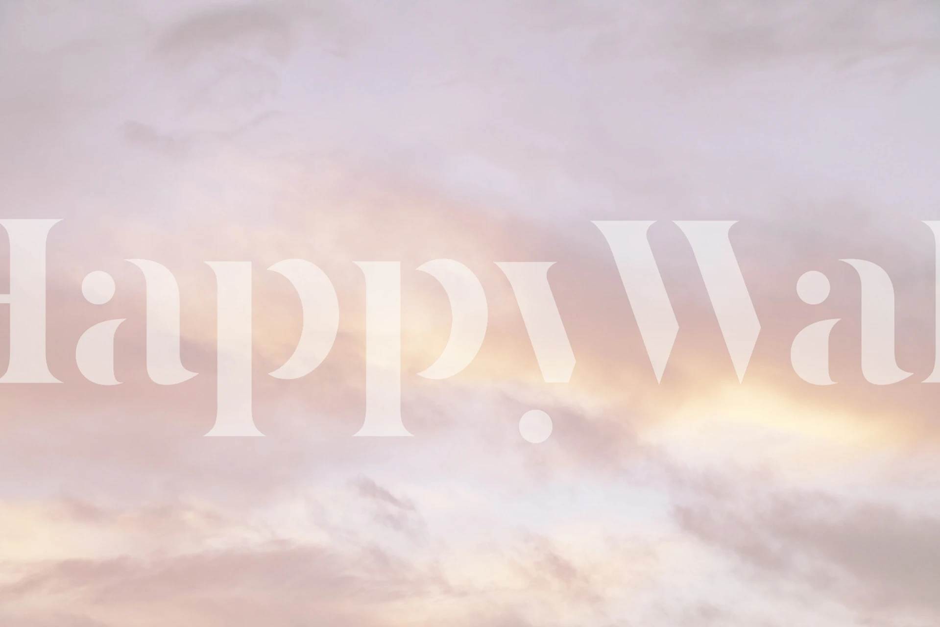 Pastel Caribbean Clouds -tapetti huoneessa