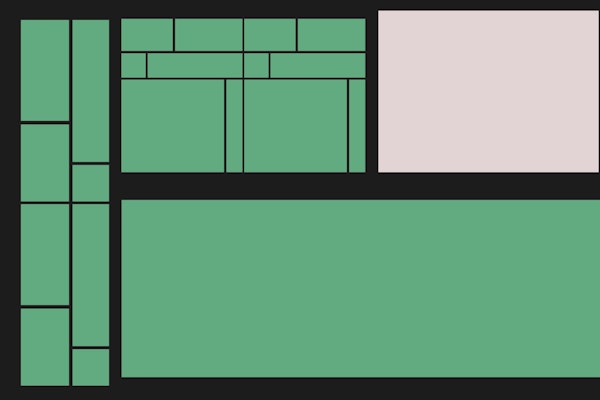 Modern Bauhaus Green Pink Black