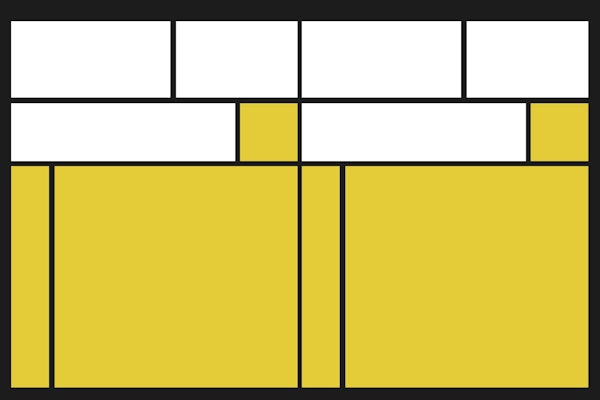 Bauhaus Yellow White Black