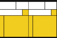 Bauhaus Yellow White Black wallpaper