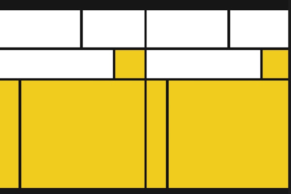 Bauhaus Yellow White Black