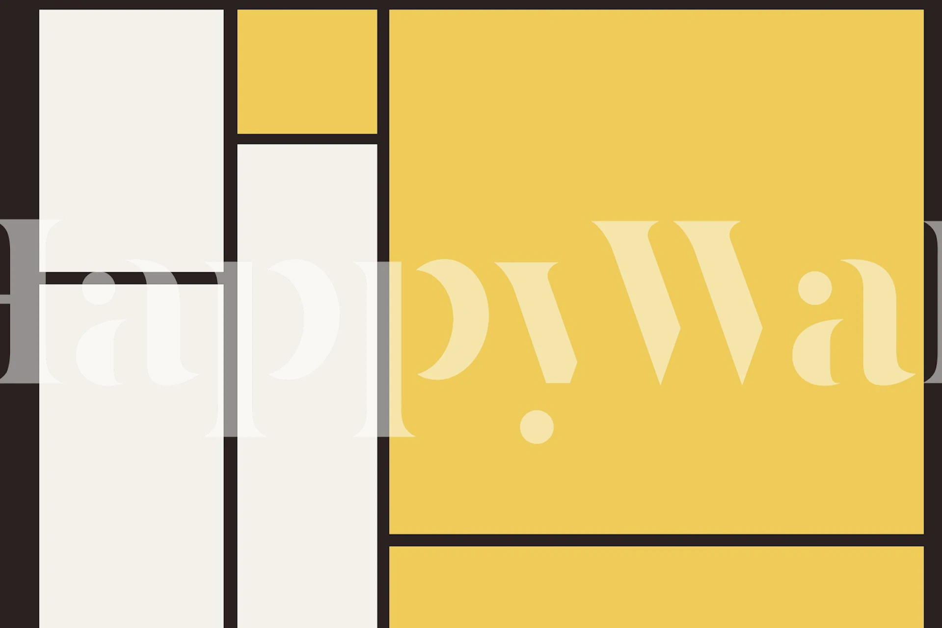 design de papel de parede 80s Bauhaus em um quarto