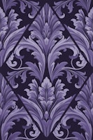 Victorian Elegance Regency Swirls Purple tapeta