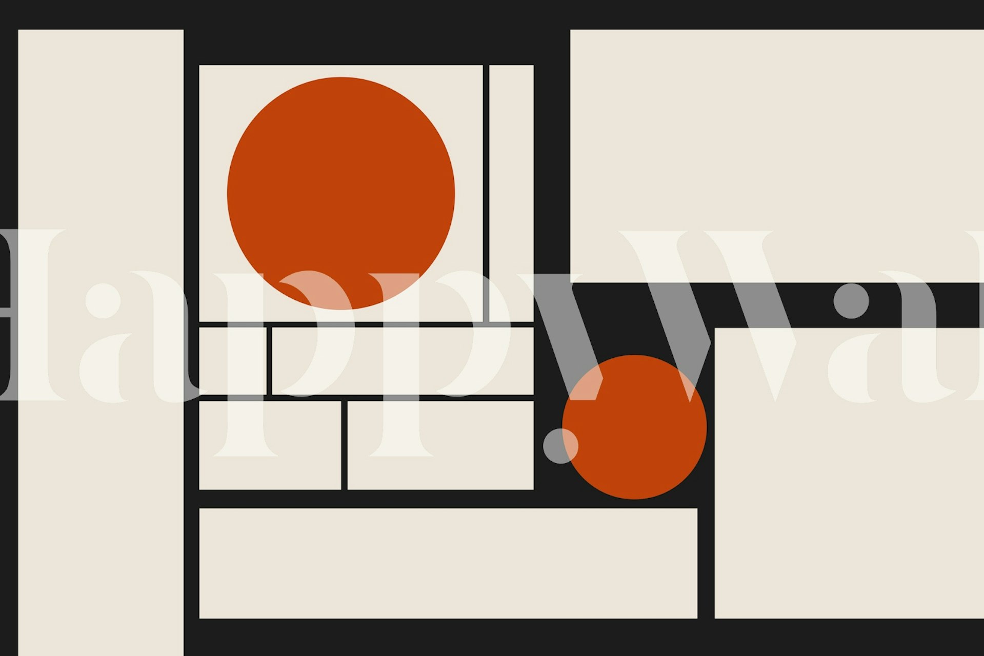 Modern Art Deco Bauhaus tapetdesign