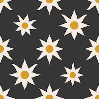 Farmhouse Star Floral Charcoal ταπετσαρία