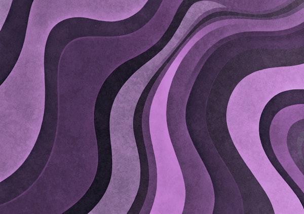 Wavy Watercolor Purple Shapes