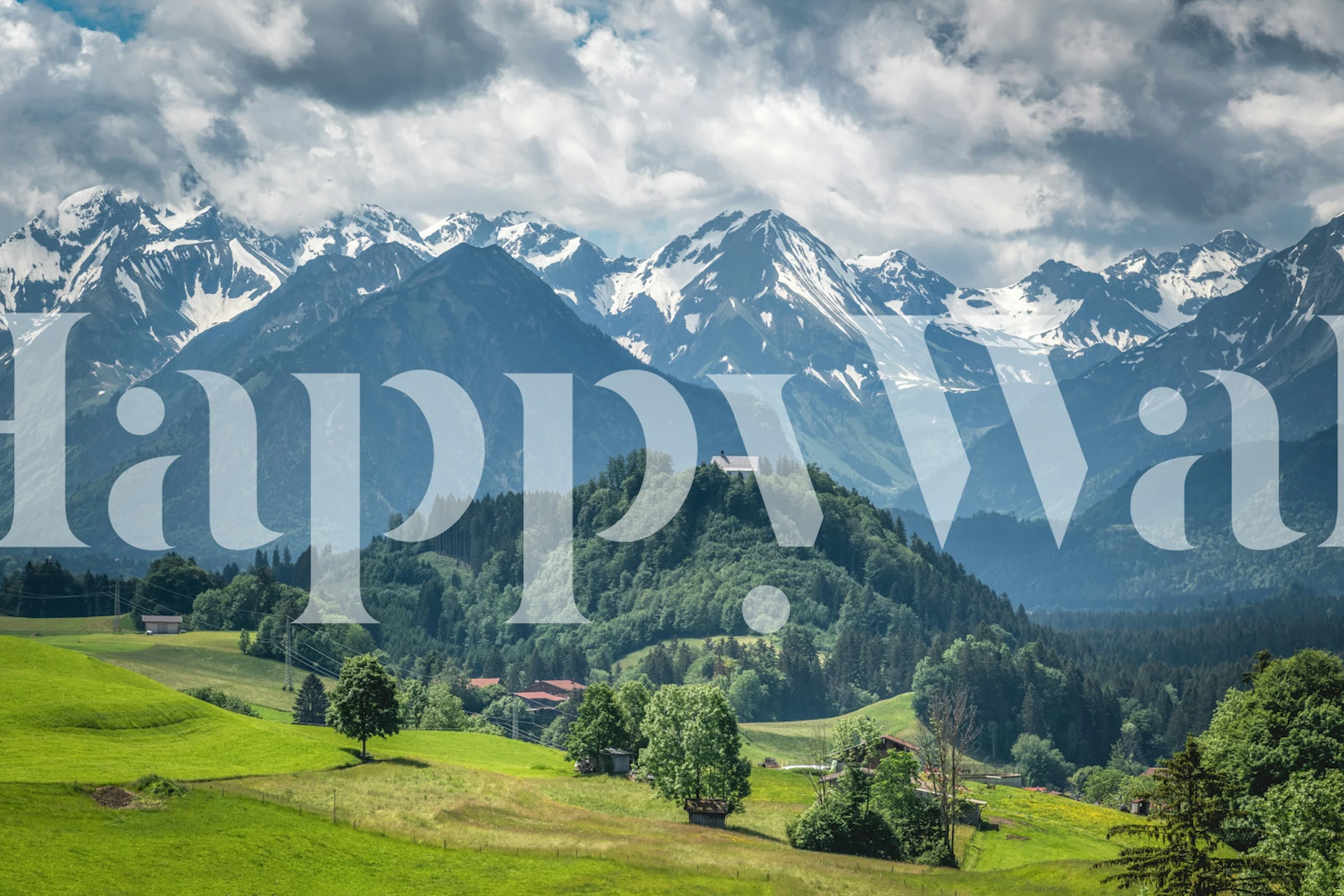 Malerwinkel Allgäu carta da parati in una stanza