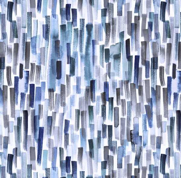 Colorful Brushstrokes Indigo