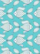 Cyan Turquoise Fish Boho Coastal Bathroom 1