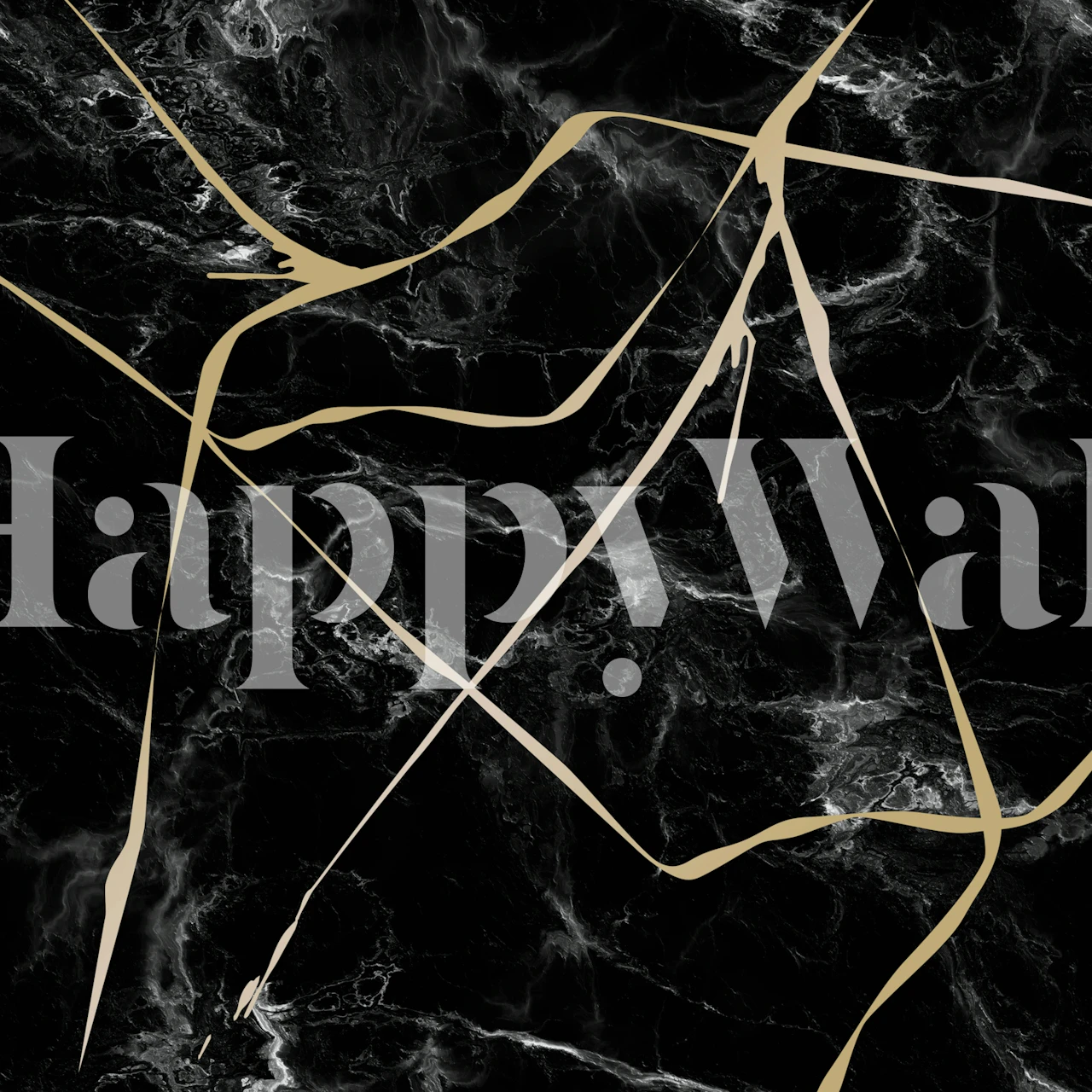 Japanese Kintsugi Design wallpaper in a room